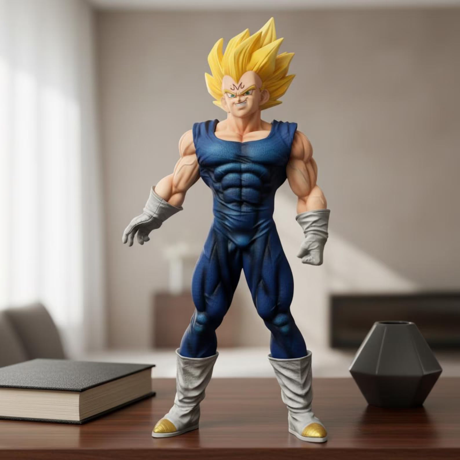 Majin Vegeta LED Figure – 31.5 cm Power Edition | Dragon Ball Z Premium Collectible